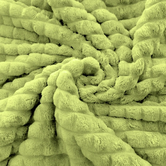 KOC 200x220 NARZUTA ŁÓŻKO Z MIKROFIBRY MIĘKKI PLED KOSTKA KVARTA OLIWKA