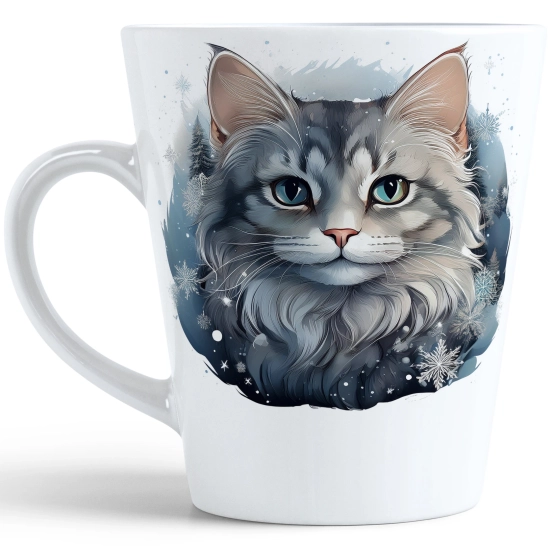 ŚWIĄTECZNY KUBEK LATTE 330ml PREZENT ŚWIĘTA ZIMOWY RENIFER JELEŃ MIKOŁAJ