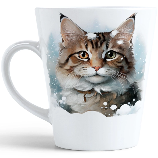 ŚWIĄTECZNY KUBEK LATTE 330ml PREZENT ŚWIĘTA ZIMOWY RENIFER JELEŃ MIKOŁAJ