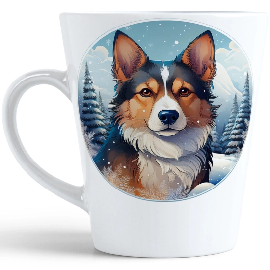 ŚWIĄTECZNY KUBEK LATTE 330ml PREZENT ŚWIĘTA ZIMOWY RENIFER JELEŃ MIKOŁAJ