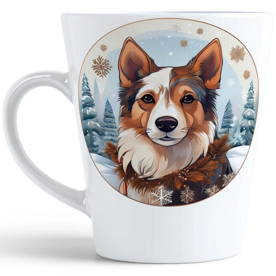 ŚWIĄTECZNY KUBEK LATTE 330ml PREZENT ŚWIĘTA ZIMOWY RENIFER JELEŃ MIKOŁAJ