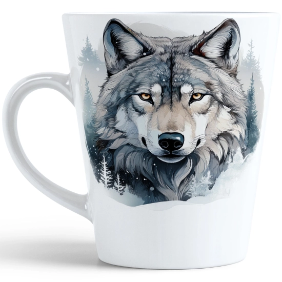 ŚWIĄTECZNY KUBEK LATTE 330ml PREZENT ŚWIĘTA ZIMOWY RENIFER JELEŃ MIKOŁAJ