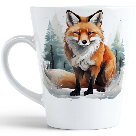 ŚWIĄTECZNY KUBEK LATTE 330ml PREZENT ŚWIĘTA ZIMOWY RENIFER JELEŃ MIKOŁAJ