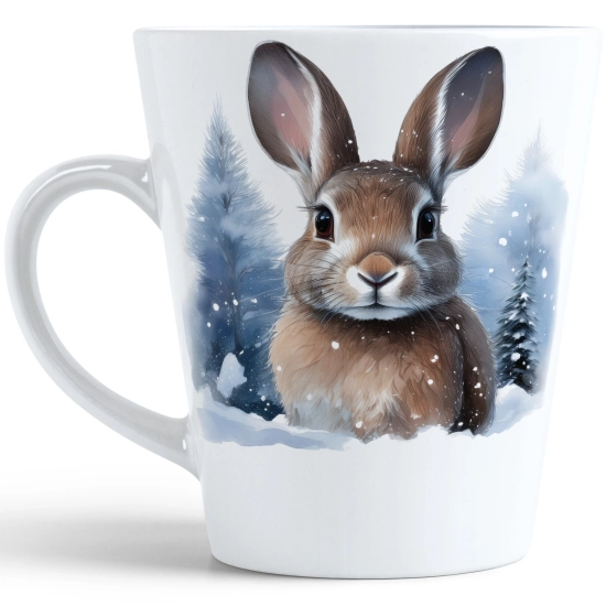 ŚWIĄTECZNY KUBEK LATTE 330ml PREZENT ŚWIĘTA ZIMOWY RENIFER JELEŃ MIKOŁAJ