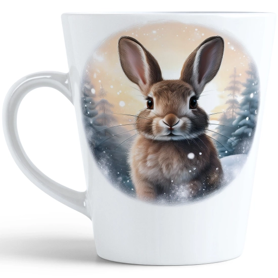 ŚWIĄTECZNY KUBEK LATTE 330ml PREZENT ŚWIĘTA ZIMOWY RENIFER JELEŃ MIKOŁAJ