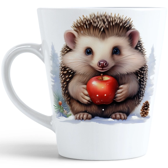 ŚWIĄTECZNY KUBEK LATTE 330ml PREZENT ŚWIĘTA ZIMOWY RENIFER JELEŃ MIKOŁAJ