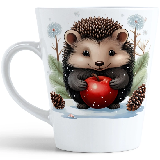 ŚWIĄTECZNY KUBEK LATTE 330ml PREZENT ŚWIĘTA ZIMOWY RENIFER JELEŃ MIKOŁAJ