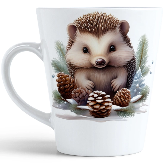 ŚWIĄTECZNY KUBEK LATTE 330ml PREZENT ŚWIĘTA ZIMOWY RENIFER JELEŃ MIKOŁAJ