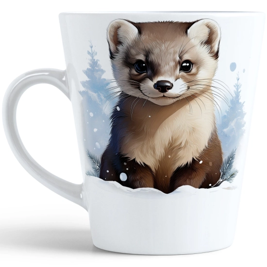 ŚWIĄTECZNY KUBEK LATTE 330ml PREZENT ŚWIĘTA ZIMOWY RENIFER JELEŃ MIKOŁAJ