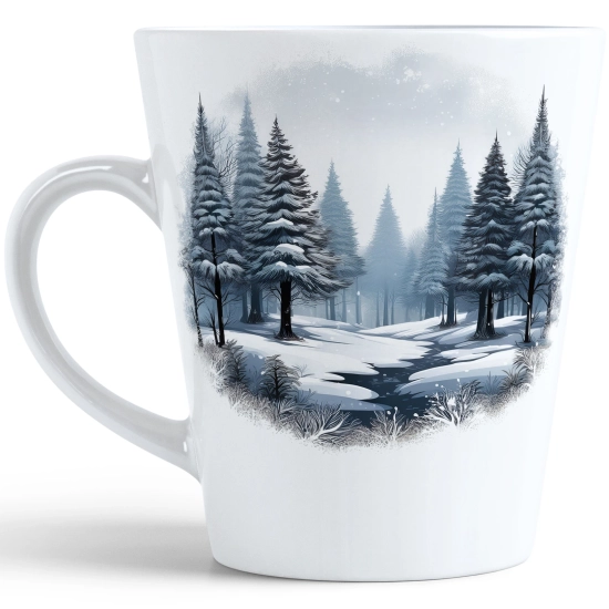 ŚWIĄTECZNY KUBEK LATTE 330ml PREZENT ŚWIĘTA ZIMOWY RENIFER JELEŃ MIKOŁAJ