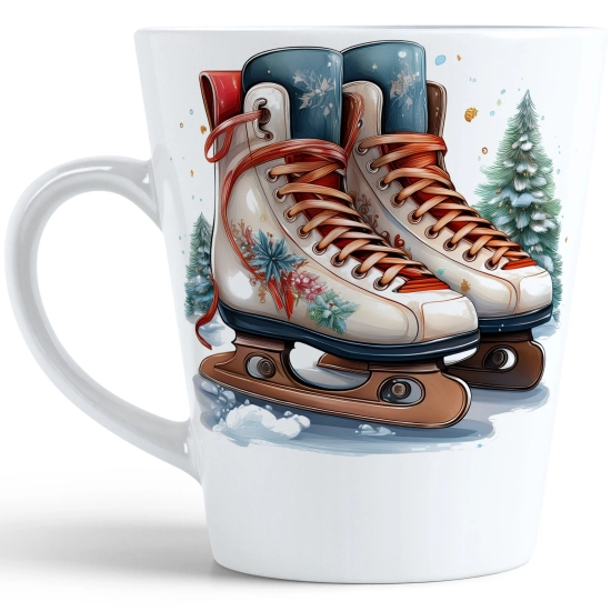 ŚWIĄTECZNY KUBEK LATTE 330ml PREZENT ŚWIĘTA ZIMOWY RENIFER JELEŃ MIKOŁAJ