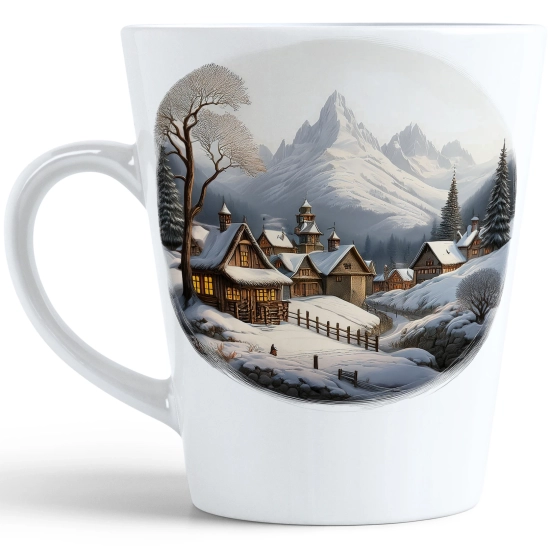 ŚWIĄTECZNY KUBEK LATTE 330ml PREZENT ŚWIĘTA ZIMOWY RENIFER JELEŃ MIKOŁAJ