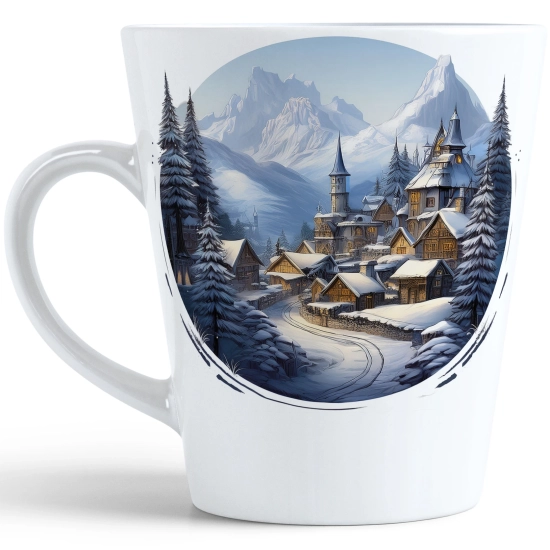 ŚWIĄTECZNY KUBEK LATTE 330ml PREZENT ŚWIĘTA ZIMOWY RENIFER JELEŃ MIKOŁAJ