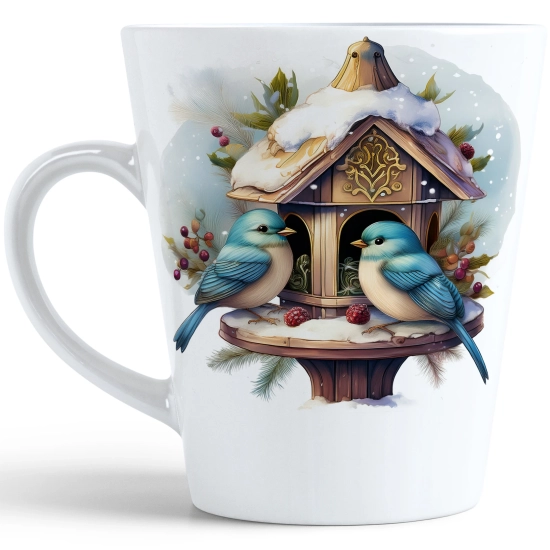 ŚWIĄTECZNY KUBEK LATTE 330ml PREZENT ŚWIĘTA ZIMOWY RENIFER JELEŃ MIKOŁAJ