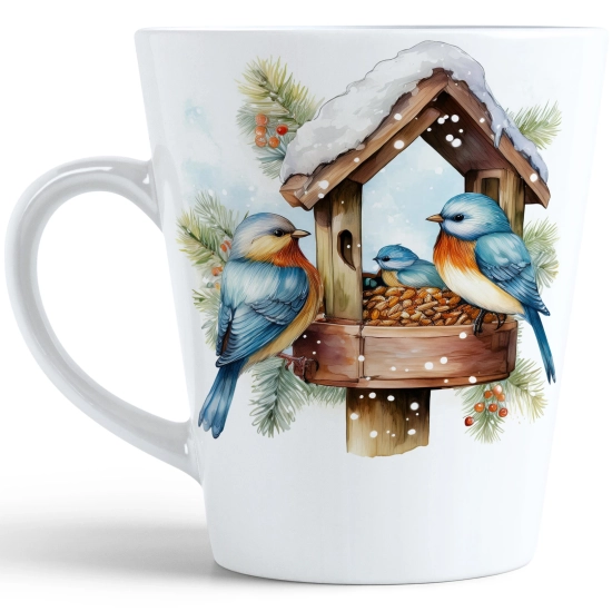 ŚWIĄTECZNY KUBEK LATTE 330ml PREZENT ŚWIĘTA ZIMOWY RENIFER JELEŃ MIKOŁAJ