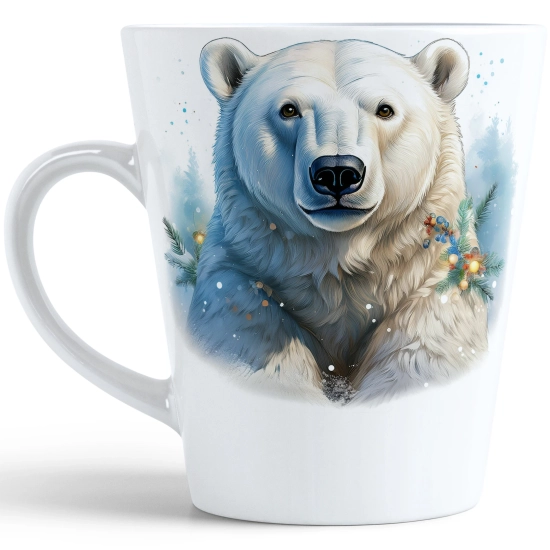 ŚWIĄTECZNY KUBEK LATTE 330ml PREZENT ŚWIĘTA ZIMOWY RENIFER JELEŃ MIKOŁAJ