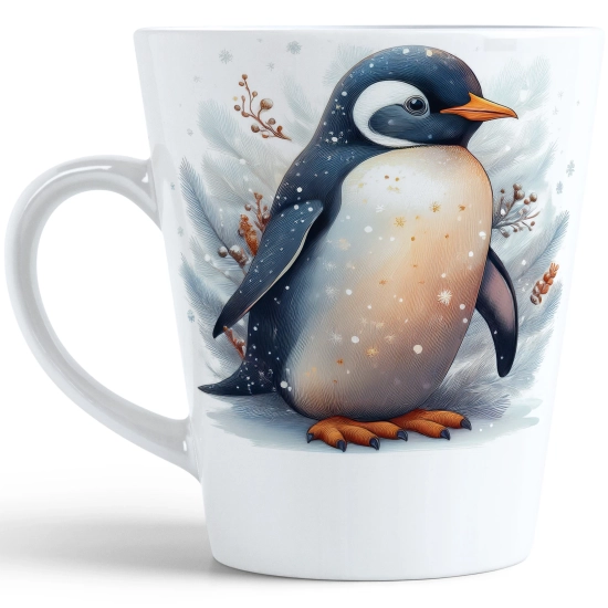 ŚWIĄTECZNY KUBEK LATTE 330ml PREZENT ŚWIĘTA ZIMOWY RENIFER JELEŃ MIKOŁAJ