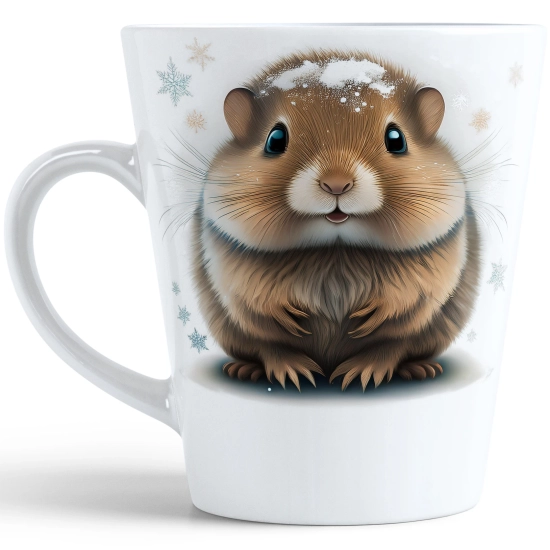 ŚWIĄTECZNY KUBEK LATTE 330ml PREZENT ŚWIĘTA ZIMOWY RENIFER JELEŃ MIKOŁAJ