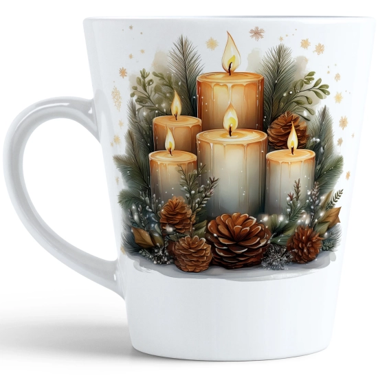 ŚWIĄTECZNY KUBEK LATTE 330ml PREZENT ŚWIĘTA ZIMOWY RENIFER JELEŃ MIKOŁAJ