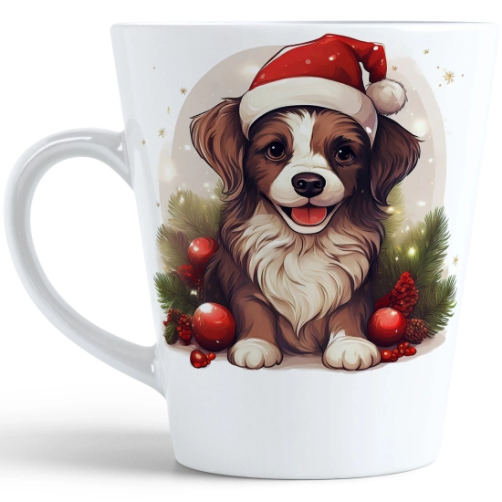 ŚWIĄTECZNY KUBEK LATTE 330ml PREZENT ŚWIĘTA ZIMOWY RENIFER JELEŃ MIKOŁAJ