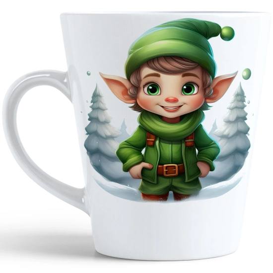 ŚWIĄTECZNY KUBEK LATTE 330ml PREZENT ŚWIĘTA ZIMOWY RENIFER JELEŃ MIKOŁAJ