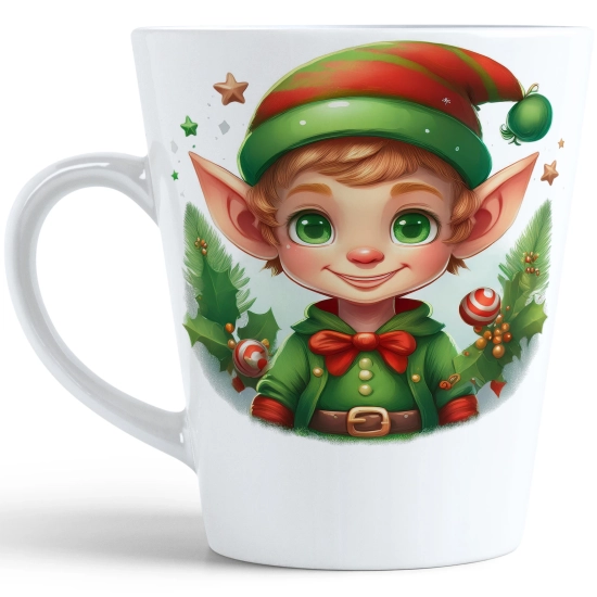 ŚWIĄTECZNY KUBEK LATTE 330ml PREZENT ŚWIĘTA ZIMOWY RENIFER JELEŃ MIKOŁAJ