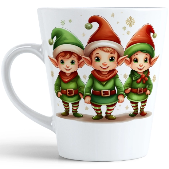 ŚWIĄTECZNY KUBEK LATTE 330ml PREZENT ŚWIĘTA ZIMOWY RENIFER JELEŃ MIKOŁAJ
