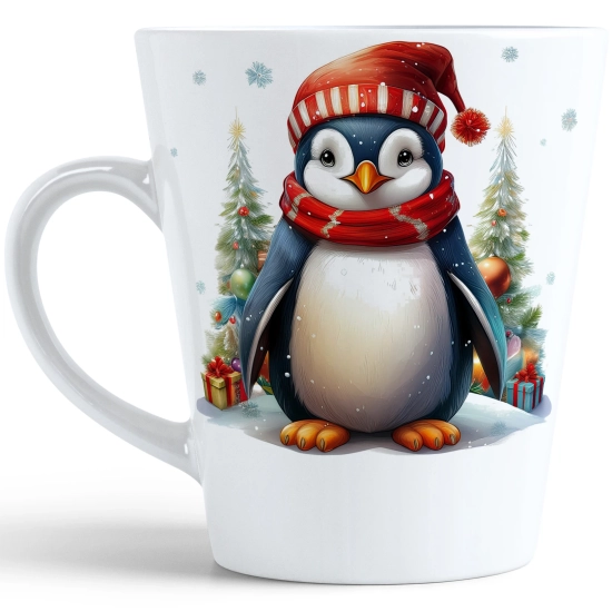 ŚWIĄTECZNY KUBEK LATTE 330ml PREZENT ŚWIĘTA ZIMOWY RENIFER JELEŃ MIKOŁAJ