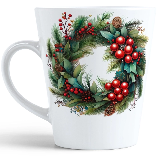 ŚWIĄTECZNY KUBEK LATTE 330ml PREZENT ŚWIĘTA ZIMOWY RENIFER JELEŃ MIKOŁAJ