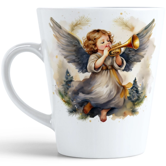 ŚWIĄTECZNY KUBEK LATTE 330ml PREZENT ŚWIĘTA ZIMOWY RENIFER JELEŃ MIKOŁAJ