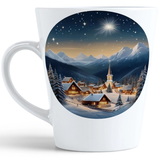 ŚWIĄTECZNY KUBEK LATTE 330ml PREZENT ŚWIĘTA ZIMOWY RENIFER JELEŃ MIKOŁAJ