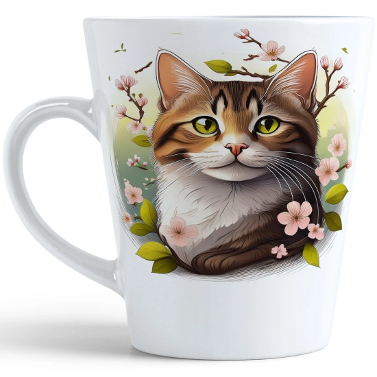WIOSENNY WIELKANOCNY KUBEK LATTE 330ml PREZENT WIOSNA KOT