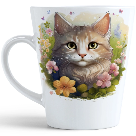WIOSENNY WIELKANOCNY KUBEK LATTE 330ml PREZENT WIOSNA KOT