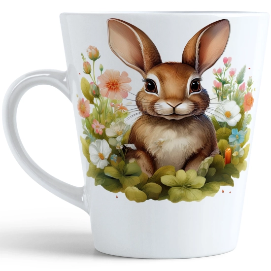 WIOSENNY WIELKANOCNY KUBEK LATTE 330ml PREZENT WIOSNA ZAJĄC