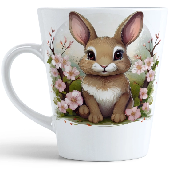 WIOSENNY WIELKANOCNY KUBEK LATTE 330ml PREZENT WIOSNA KRÓLIK