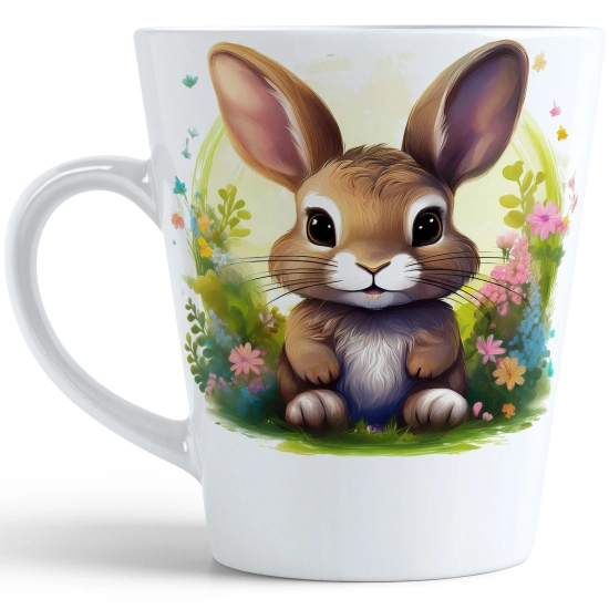 WIOSENNY WIELKANOCNY KUBEK LATTE 330ml PREZENT WIOSNA ZAJĄC