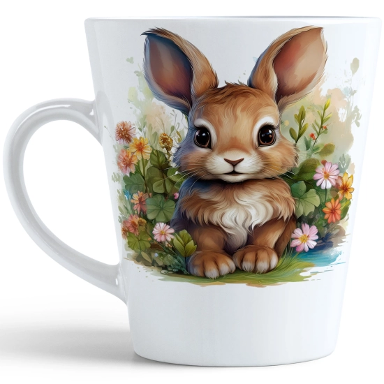 WIOSENNY WIELKANOCNY KUBEK LATTE 330ml PREZENT WIOSNA ZAJĄC