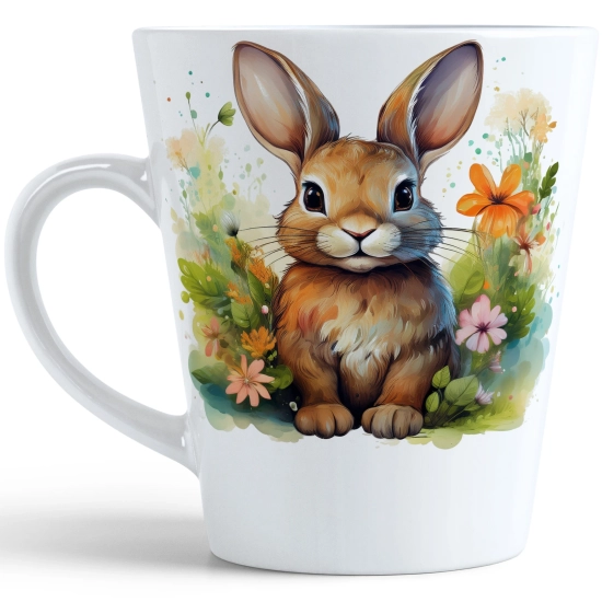 WIOSENNY WIELKANOCNY KUBEK LATTE 330ml PREZENT WIOSNA ZAJĄC