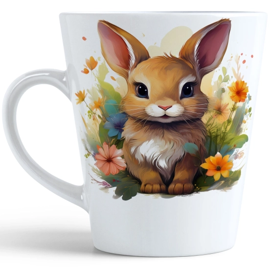 WIOSENNY WIELKANOCNY KUBEK LATTE 330ml PREZENT WIOSNA ZAJĄC