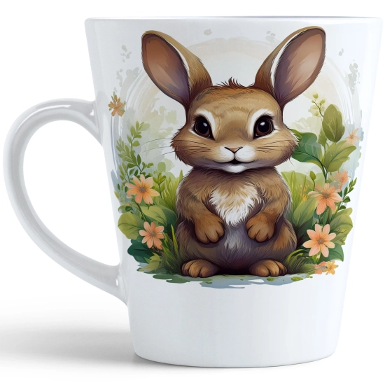 WIOSENNY WIELKANOCNY KUBEK LATTE 330ml PREZENT WIOSNA ZAJĄC