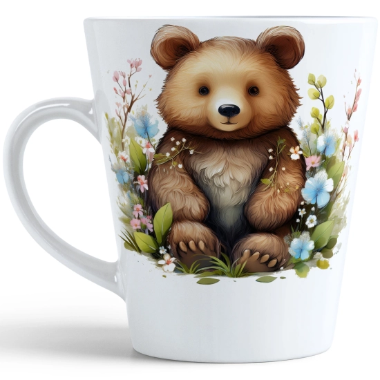 WIOSENNY WIELKANOCNY KUBEK LATTE 330ml PREZENT WIOSNA NIEDZWIEDŹ