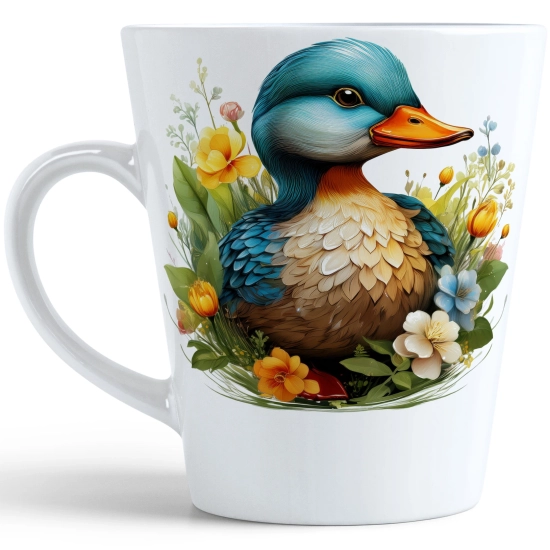 WIOSENNY WIELKANOCNY KUBEK LATTE 330ml PREZENT WIOSNA KACZKA