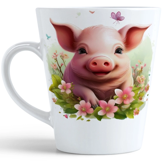 WIOSENNY WIELKANOCNY KUBEK LATTE 330ml PREZENT WIOSNA ŚWINKA