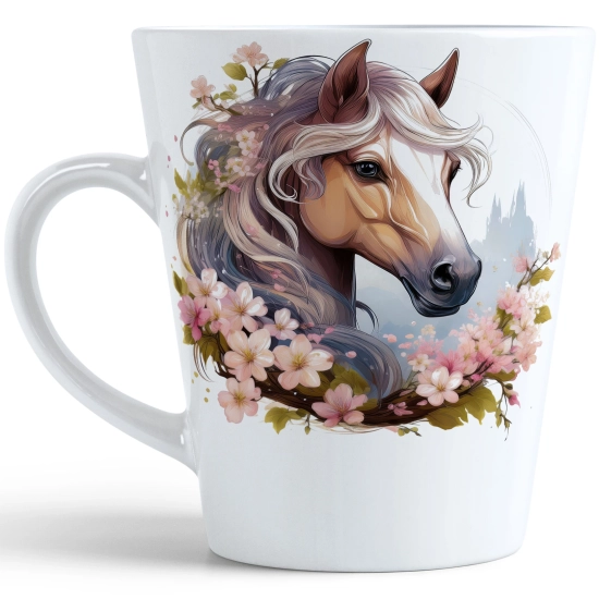 WIOSENNY WIELKANOCNY KUBEK LATTE 330ml PREZENT WIOSNA KOŃ
