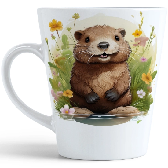 WIOSENNY WIELKANOCNY KUBEK LATTE 330ml PREZENT WIOSNA BÓBR