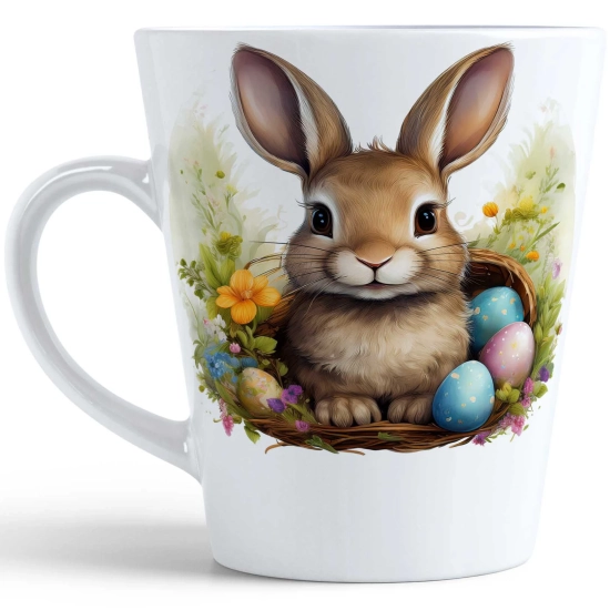 WIOSENNY WIELKANOCNY KUBEK LATTE 330ml PREZENT WIOSNA PISANKI ZAJĄCZEK
