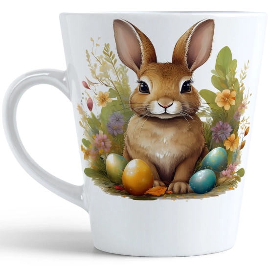WIOSENNY WIELKANOCNY KUBEK LATTE 330ml PREZENT WIOSNA PISANKI ZAJĄCZEK