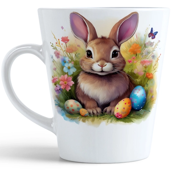 WIOSENNY WIELKANOCNY KUBEK LATTE 330ml PREZENT WIOSNA PISANKI ZAJĄCZEK