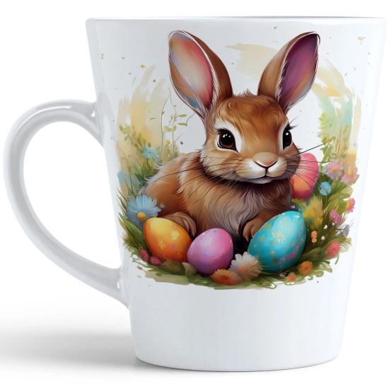 WIOSENNY WIELKANOCNY KUBEK LATTE 330ml PREZENT WIOSNA PISANKI ZAJĄCZEK