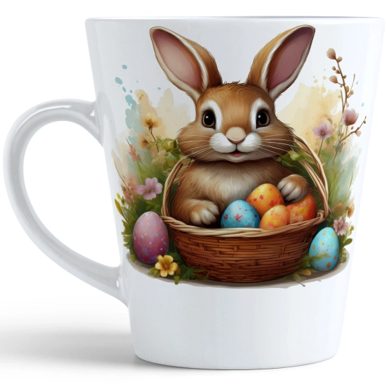 WIOSENNY WIELKANOCNY KUBEK LATTE 330ml PREZENT WIOSNA PISANKI ZAJĄCZEK